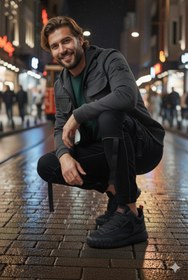 Resim Slazenger Kışlık Suya Dayanıklı Bağcıklı Erkek Outdoor Style Ayakkabı Siyah-Kırmızı 