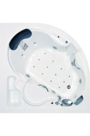 Resim Waterway Sunset Jakuzi 150x150 H:55 Romantic Hidromasaj Sistemli Küvet 