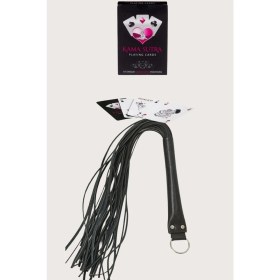 Resim Dodes Dodes Sexy Görselli Oyun Kartı Kama Sutra Siyah Kırbaç Set 