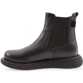 Resim Dgn 1501 Kadin Strech Detayli Bot 1501-1589-R2128 Siyah 