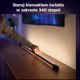 Resim Philips Hue Play Gradient Light Tube Renklı Akıllı LED Aydınlatma, Siyah, 75 cm 