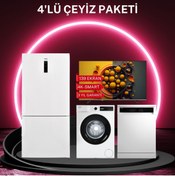 Resim VESTEL Nfk 64012 E No-frost 588 Lt.bzd Cmı 96301 9 Kg Çm Bm 5312 5 Prg Bm 55u9631 139 Ekran 4k Smart Tv 