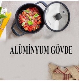 Resim Schafer Hektor Döküm Mini Tencere 18 Cm Siyah 