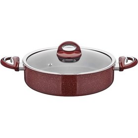 Resim Taç Granit Basık Teflon Pilav Tenceresi 24 CM 