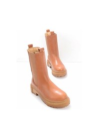 Resim Taba Hakiki Deri Kadın Bot & Bootie K02724300103 Taba 
