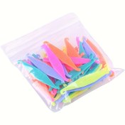 Resim HOMEFISH 50 Paket Ortodontik Kauçuk Bantları, Çeşitli Renkler, Diş Geri Çekici için Plastik Traction Hooks, Ağız Bakımı Aksesuarları 