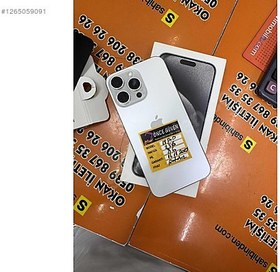 Resim Apple iPhone 15 Pro Max İkinci El TR | 256 GB | Beyaz 