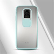 Resim Dara Aksesuar Xiaomi Redmi Note 9 Pro Uyumlu Kılıf Kamera Lens Korumalı Kılıf Turkuaz 