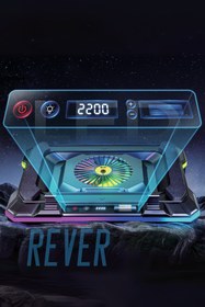 Resim Rever Gaming Laptop Notebook Soğutucu Stand Telefon Tutucu Stant 2200RPM RGB Işıklı Led Display 