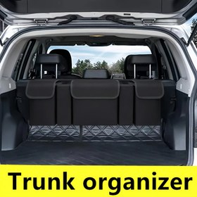 Resim SUV için Oxford Kumaşlu Bagaj Düzenleyici - Ayarlanabilir Askılar ile Dayanıklı, Çoklu Bölme Tasarımı, Çantalar, Ekipmanlar ve Daha Fazlası için İdeal, Bagaj Depolama Çözümü|Ayarlanabilir Askılı Düzenleyici|Dayanıklı Oxford Kumaş, SUV için Bagaj Düzenleyici 