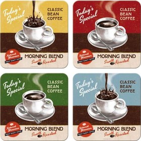 Resim Nostalgic Art Morning Blend Bardak Altlığı Set Çok Renkli 