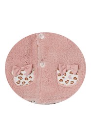 Resim andywawa Kız Bebek Leopar Desenli Pembe Yumuşak Mont Ac22078rep 