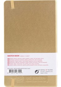 Resim Talens Sketchbook Sert Kapak Eskiz Çizim Defteri 13x21 Cm. Altın 