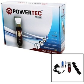Resim Powertec Tr-1200 Şarjlı Traş Makinası Yedek Bataryalı 3877 