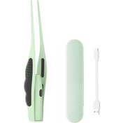 Resim Teltree Çift Işıklı Kulak Kiri Temizleme Seti - Yeşil Metal Saklama Kutusu İle Yetişkin Ve Çocuklar İçin 