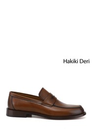 Resim GÖNDERİ(R) Erkek Kösele Taban Hakiki Deri Loafer Ayakkabı 