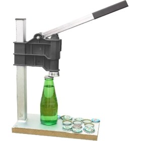 Resim Renkli Şişe Kapağı Kapama Makinesi, 200 Kapak Hediye, Pratik Kullanım 