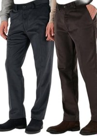 Resim Buratti Normal Bel Regular Fit Düz Paça 2'li Paket Kadife Pantolon Erkek KADİFE PANTOLON 645MERLINS2 