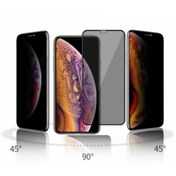 Resim TEKNOHANEM Apple Iphone 11 Pro Gizlilik Filtreli Hayalet Kenarları Kavisli Siyah Ekran Koruyucu 