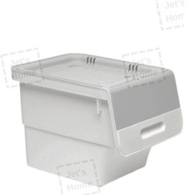 Resim Tekli Tekerlekli Patateslik Soğanlık Oyuncak Kutusu Patates Soğan Sepeti Gri 33 Lt Gri 