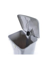 Resim Omnipazar Sy-4265 Kırmızı 85 Lt Köşeli Pedallı Tekerlekli Çöp Kovası Kırmızı 