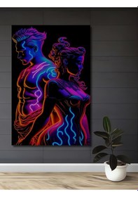 Resim Neon Aşkı Soyut Sanat Ahşap Dekoratif Tablo 