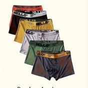 Resim Rastgele 1/6 Adet Erkekler İçin Nefes Alabilen Buz Hissi Boxer Külot, Çok Renkli Erkek Düz Ön İç Çamaşırı - Ultra Rahat Elastik Bel Bandı, Hızlı Kuruyan Polyester Karışımı Yarı Şeffaf Örgü Kumaş ile Doğa Yürüyüşü ve Açık Hava Aktiviteleri için - Düz Renk Harfli Boxer (Makinede Yıkanabilir) 