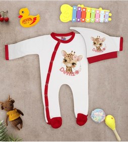 Resim Bk Kids Kişiye Özel Bebek Kıyafeti, Bebek Giyim Hediyesi, Tulum Zıbın Ve Kukuletalı Şapka Seti-5 Çok Renkli 