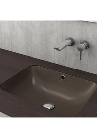 Resim Bocchi Scala Tezgah Altı Lavabo 55 CM Mat Kahverengi 1006-025-012 