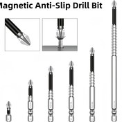 Resim 6 Adet PH2 Phillips S2 Güçlü Manyetik Hassas Tornavida Ucu, 25-150mm Kaymaz Torx, K5 Yüksek Sertlikte Metal, Pilsiz Elektrikli Matkap Manyetik Uç 