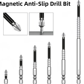 Resim 6 Adet PH2 Phillips S2 Güçlü Manyetik Hassas Tornavida Ucu, 25-150mm Kaymaz Torx, K5 Yüksek Sertlikte Metal, Pilsiz Elektrikli Matkap Manyetik Uç 