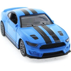 Resim Die Cast Çek Bırak Metal Mavi Spor Araba 
