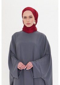 Resim Hürrem Bone Bordo Düz Klasik Şal Turlu Polyester Lüx Janjan 202126 16 Bordo 