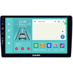 Resim Dark 10" QLED Android 13, 8gb Ram 128GB Hafıza 2dın Carplay & Android Auto, Gps Destekli Geri Görüş Kameralı Araç Multimedya 
