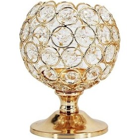 Resim Zcjb Nordic Metal Demir Kristal Şamdan Aile Yemek Masası İçin Uygundur -66085 