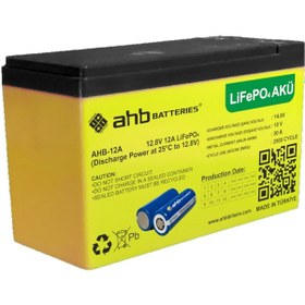 Resim 12v 12ah Lifepo₄ Lityum Akü Güneş Enerjisi-ups-karavan-uzun Ömür 