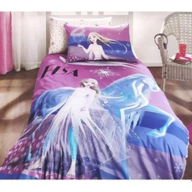 Resim Özdilek Krem Frozen Elsa Snow Queen Nevresim Takımı Tek Kişilik Ranforce 