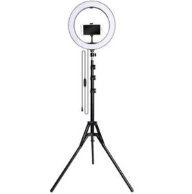 Resim Joytech Youtuber Led Tripod Işıklı Telefon Tutucu Makyaj Işığı Ring Light 10 Inç + 2.1 M Tripod JY-W10 