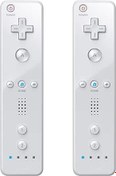 Resim MOOGOLE Wii Remote, Wii Controller, 2 Pack, with Silicone Case and Wrist Strap 