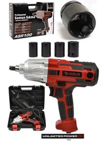 Resim Assur ASR100 450W Elektrikli Somun Sıkma Kırmızı 