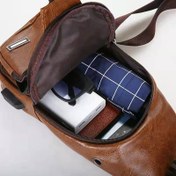 Resim Erkekler için Trendy Spor Minimalist Crossbody Sling Çanta, Ayarlanabilir Askılı, Çok Bölmeli & Fermuarlı Cep - Günlük Kullanım, Seyahat ve Gündelik Eşyalar İçin Kompakt Göğüs Çantası 