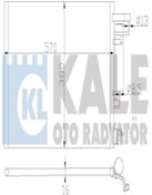 Resim KALE 342870 Klima Radyatoru Kondenser (FORD: FİESTA 1.4 TDCİ 70 PC 1.25 1717509 AP3119710BB (WM751943) 