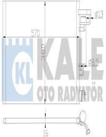 Resim KALE 342870 Klima Radyatoru Kondenser (FORD: FİESTA 1.4 TDCİ 70 PC 1.25 1717509 AP3119710BB (WM751943) 