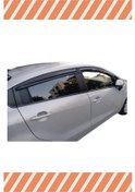 Resim Kıa Rio Sedan 2011-2017 Modellerine Özel 4'lü Mügen Tip Cam Rüzgarlığı 
