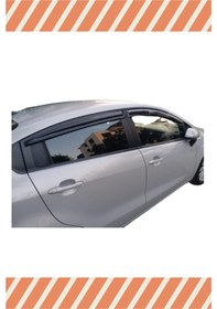 Resim Kıa Rio Sedan 2011-2017 Modellerine Özel 4'lü Mügen Tip Cam Rüzgarlığı 