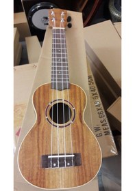 Resim Maun Ağacı El Yapımı Soprano Ukulele Gitar-Kılıf 