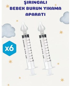 Resim Lüx 6'lı Burun Temizleme Enjektör Burun Yıkama 