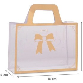 Resim Yaldızlı Asetat Çanta 16 X 11 X 5 1 Adet 