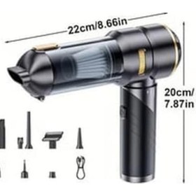 Resim St-6693aplus 20000 Pa Şarjlı Kablosuz El Süpürgesi Fırçasız Motorlu Araç Süpürgesi Gri Siyah 