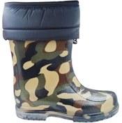 Resim fafatara Kamuflaj Desenli Yünlü Su Geçirmez Çizme -30 Derece Kadar Dayanaklı Avcı & Balıkçı Çizmesi 